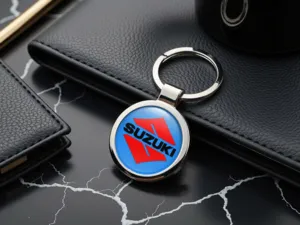 Suzuki Glänzend Schlüsselanhänger Edel Metall Robust